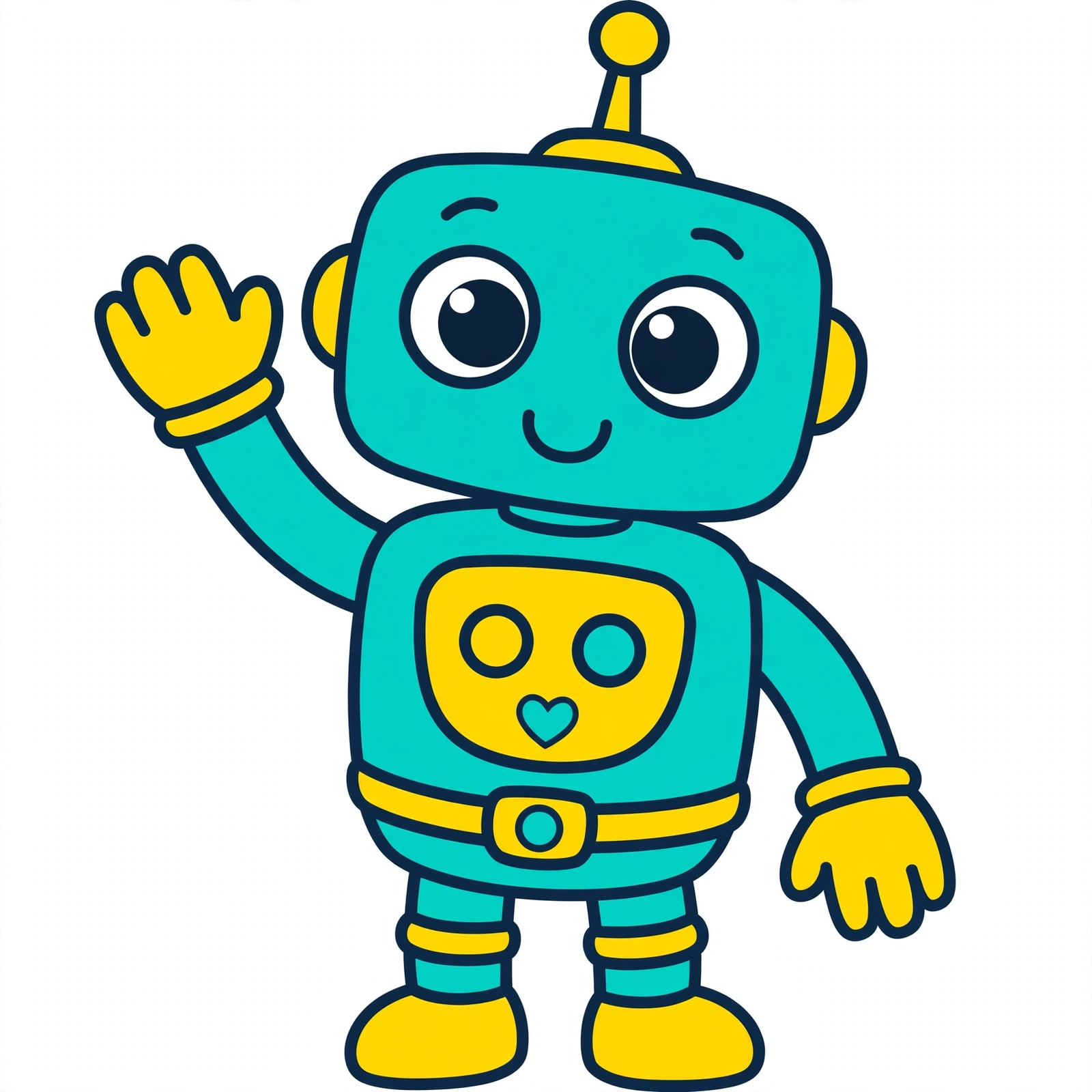 A friendly robot Evan made with Muse